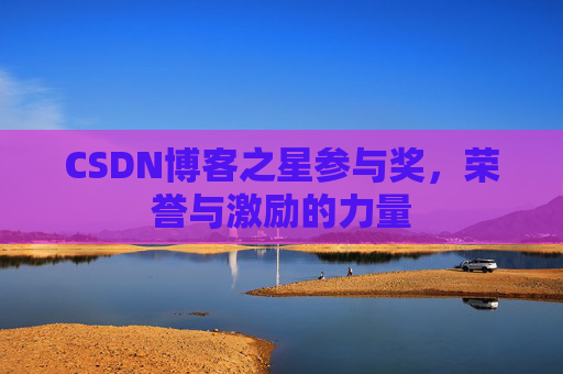 CSDN博客之星参与奖，荣誉与激励的力量